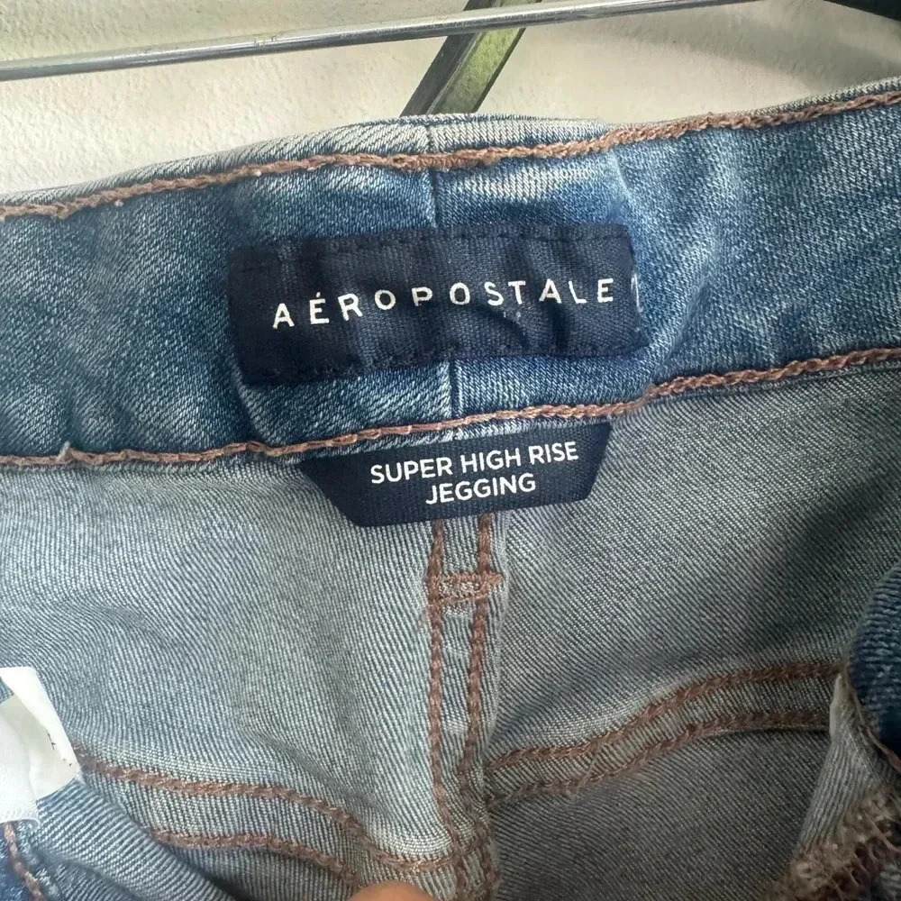 🔥 4 for $20 DEAL 🔥 Aéropostale Super High Rise Jegging Jeans - Size 10 Regular - Picture 6 of 13